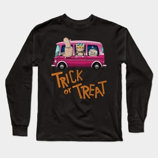 Trick or Treat Halloween Orange Ragdoll Cat Long Sleeve T-Shirt